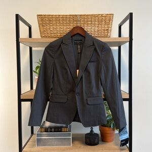 NWT Banana Republic Stretch Cotton Stripe Woven Career Professional Blazer, 00P